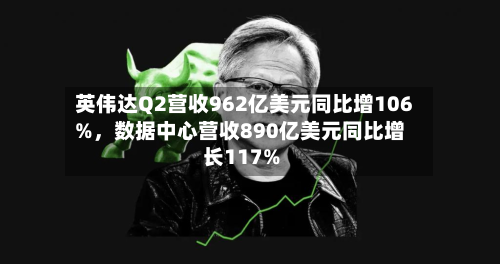 英伟达Q2营收962亿美元同比增106%，数据中心营收890亿美元同比增长117%-第2张图片