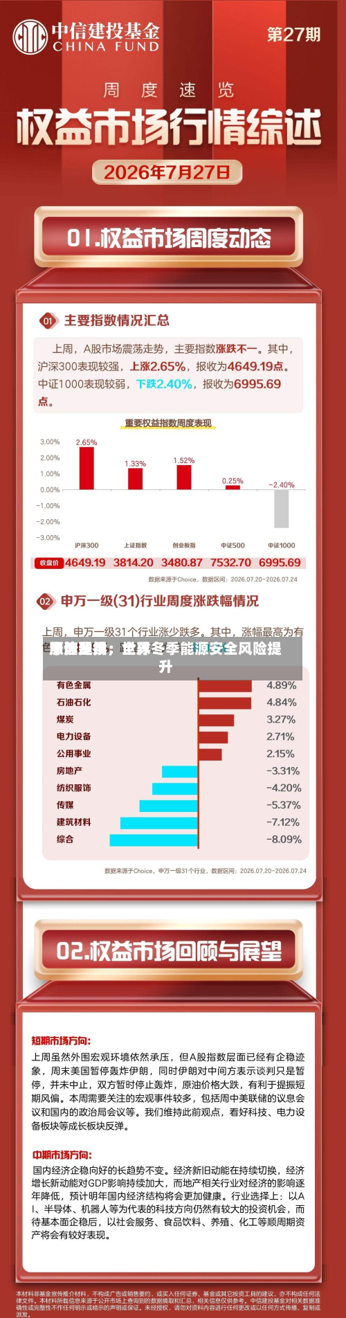 中信建投：世界原油费用涨势延续，全球冬季能源安全风险提升-第2张图片