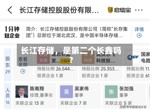 长江存储	，是第二个长鑫吗？-第2张图片