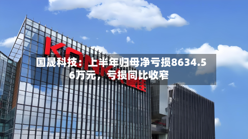 国晟科技：上半年归母净亏损8634.56万元，亏损同比收窄-第2张图片