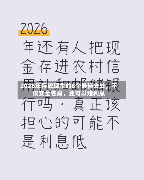 2026年存放现金的8个最佳去处，不仅安全性高	，还可以赚利息-第3张图片
