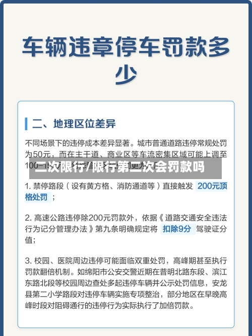 二次限行/限行第二次会罚款吗-第3张图片