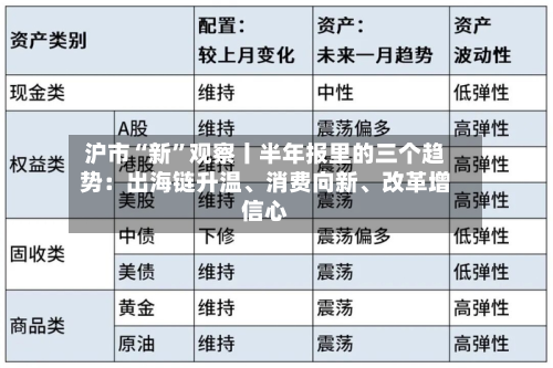 沪市“新”观察丨半年报里的三个趋势：出海链升温、消费向新	、改革增信心-第2张图片