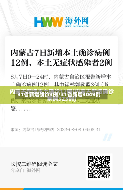 31省新增确诊3例/31省新增3049例-第3张图片