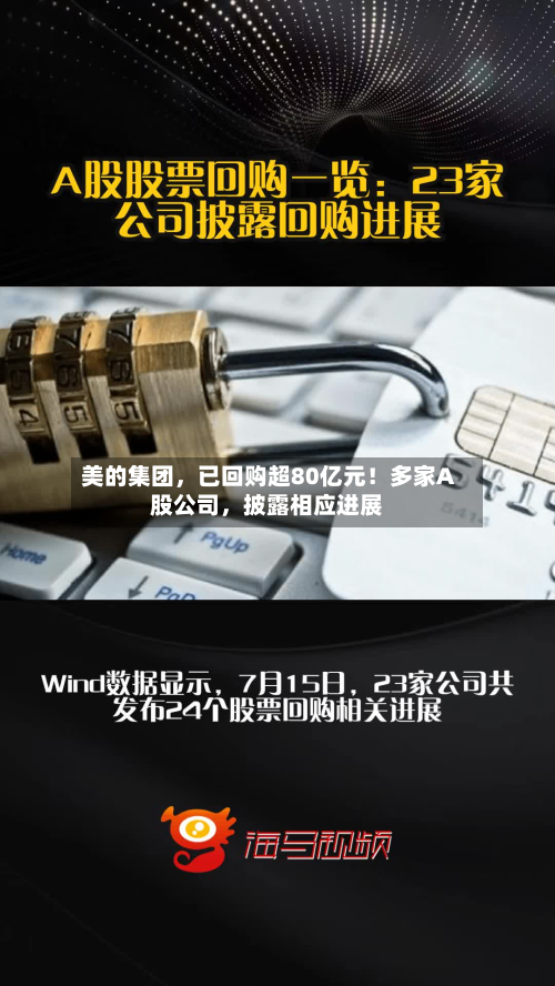 美的集团	，已回购超80亿元！多家A股公司，披露相应进展-第2张图片