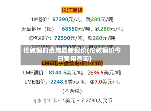 伦敦铜的费用最新报价(伦敦铜价今日费用查询)-第2张图片