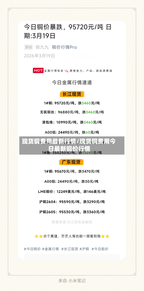 现货铜费用最新行情/现货铜费用今日最新铜价行情-第2张图片