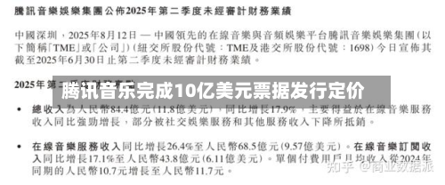 腾讯音乐完成10亿美元票据发行定价-第3张图片
