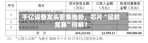 千亿设备龙头密集推新，芯片“层数竞赛”何解？-第3张图片