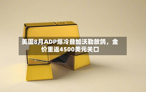 美国8月ADP爆冷叠加沃勒放鸽	，金价重返4500美元关口-第1张图片