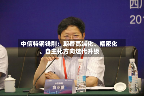 中信特钢钱刚：朝着高端化、精密化	、自主化方向迭代升级-第2张图片